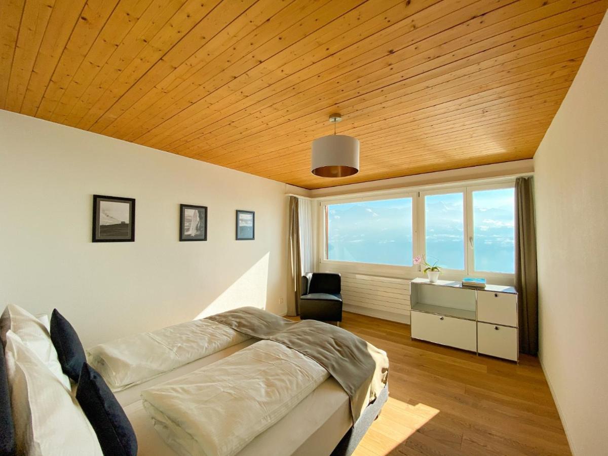 Panorama Boutique Apartment With Air Condition, Spa Entry In Solbadhotel Sigriswil Eksteriør billede