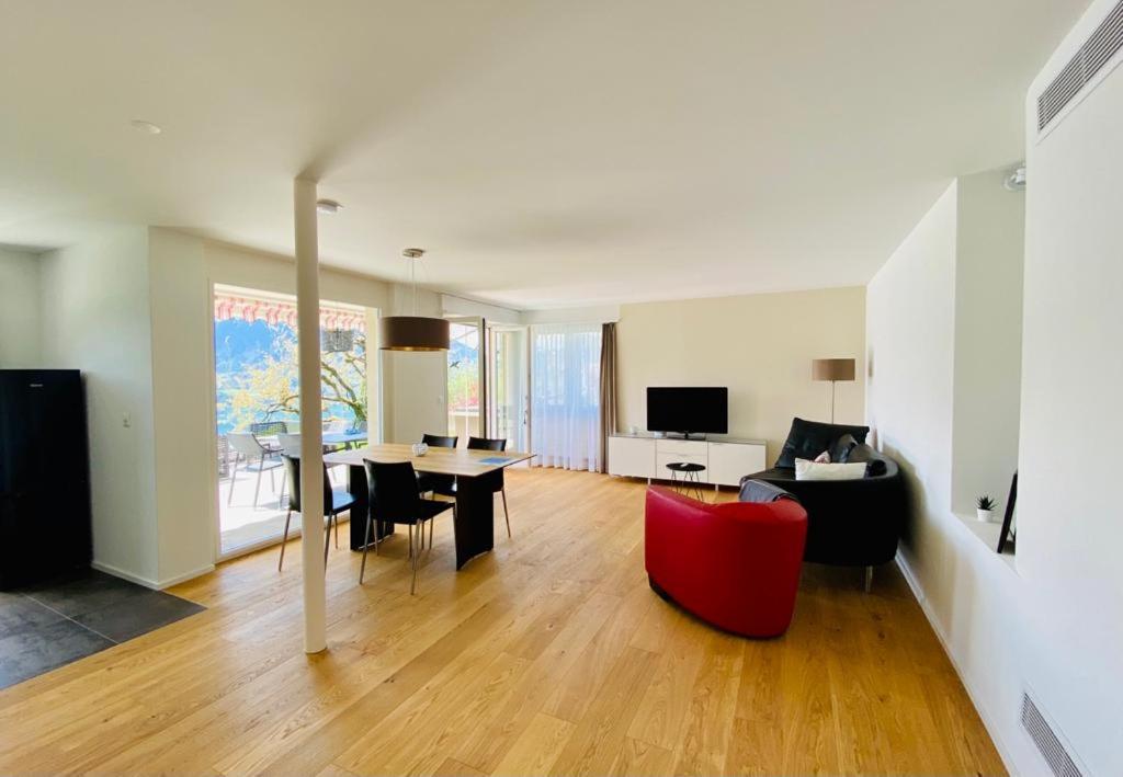 Panorama Boutique Apartment With Air Condition, Spa Entry In Solbadhotel Sigriswil Eksteriør billede