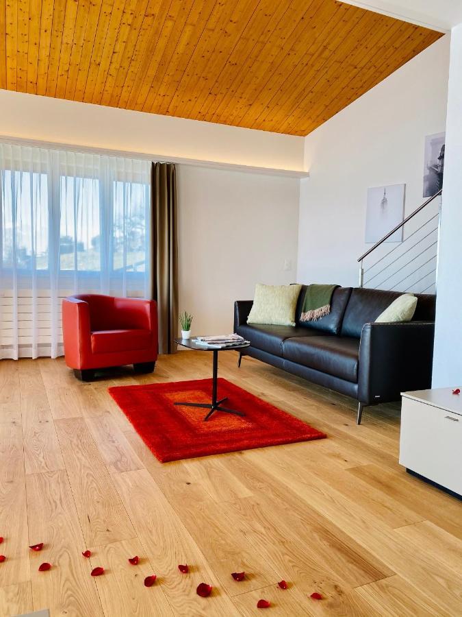 Panorama Boutique Apartment With Air Condition, Spa Entry In Solbadhotel Sigriswil Eksteriør billede