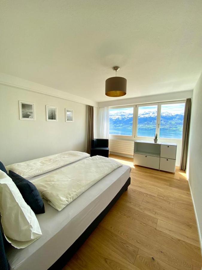 Panorama Boutique Apartment With Air Condition, Spa Entry In Solbadhotel Sigriswil Eksteriør billede